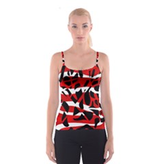 Red Chaos Spaghetti Strap Top