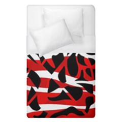 Red Chaos Duvet Cover (single Size) by Valentinaart