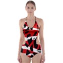 Red chaos Cut-Out One Piece Swimsuit View1