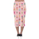 Ice Cream and Cupcake Sweet Tooth Pattern Midi Pencil Skirt View2