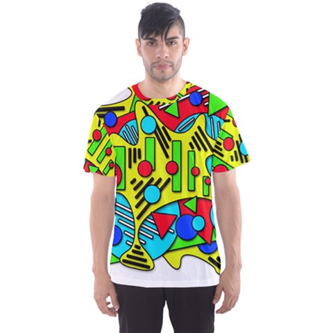 Colorful Chaos Men s Sport Mesh Tee by Valentinaart