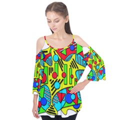 Colorful Chaos Flutter Tees