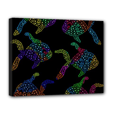 Decorative Fish Canvas 14  X 11 