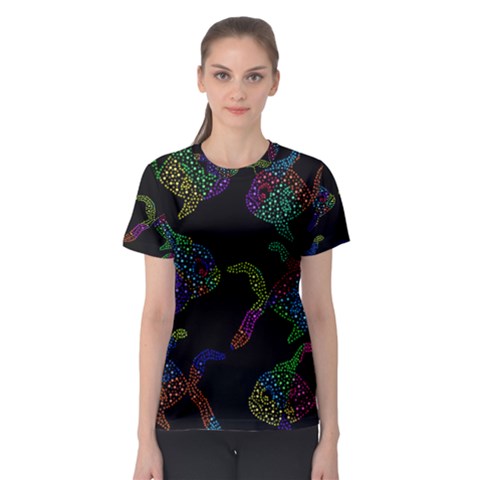 Decorative Fish Women s Sport Mesh Tee by Valentinaart