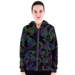 Decorative Fish Women s Zipper Hoodie