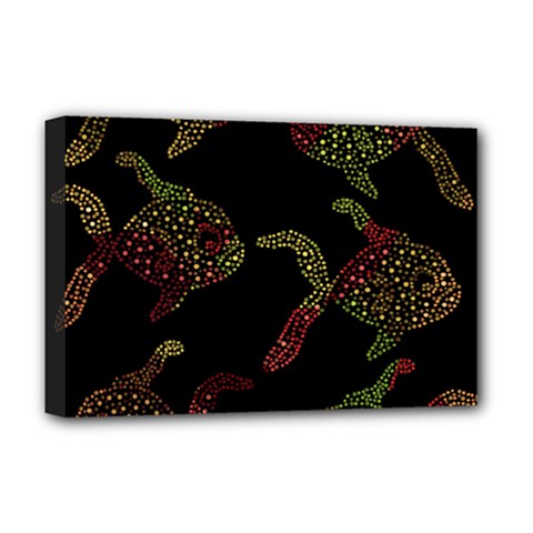 Decorative Fish Pattern Deluxe Canvas 18  X 12  