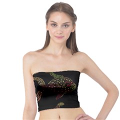 Decorative Fish Pattern Tube Top by Valentinaart