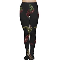 Decorative Fish Pattern Women s Tights by Valentinaart