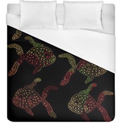 Decorative Fish Pattern Duvet Cover (king Size) by Valentinaart