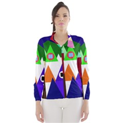 Colorful Houses  Wind Breaker (women)