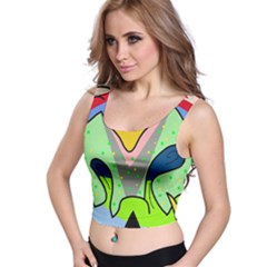 Colorful Landscape Crop Top by Valentinaart