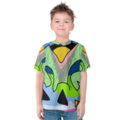 Colorful Landscape Kids  Cotton Tee