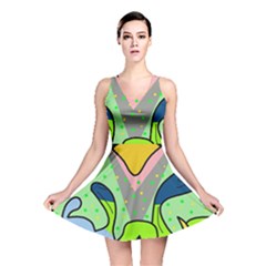 Colorful Landscape Reversible Skater Dress