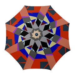 Geometrical Abstract Design Golf Umbrellas