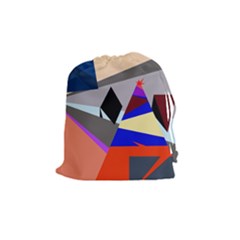 Geometrical Abstract Design Drawstring Pouches (medium) 