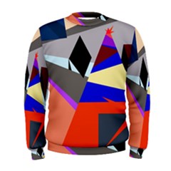 Geometrical Abstract Design Men s Sweatshirt by Valentinaart