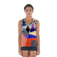 Geometrical Abstract Design Women s Sport Tank Top 