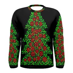 Sparkling Christmas Tree Men s Long Sleeve Tee by Valentinaart