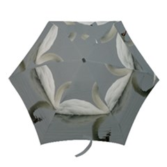 Swimming White Swan Mini Folding Umbrellas