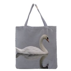 Swimming White Swan Grocery Tote Bag