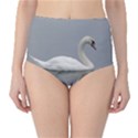 Swimming white Swan High-Waist Bikini Bottoms View1