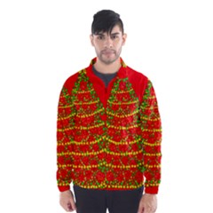 Sparkling Christmas Tree - Red Wind Breaker (men)