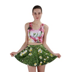 Wild Daisy Summer Flowers Mini Skirt