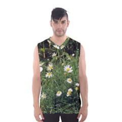 Wild Daisy Summer Flowers Men s Basketball Tank Top