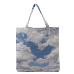 Breezy Clouds In The Sky Grocery Tote Bag by picsaspassion