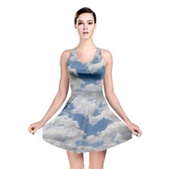 Breezy Clouds In The Sky Reversible Skater Dress