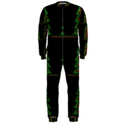 Christmas Trees Pattern Onepiece Jumpsuit (men)  by Valentinaart