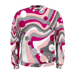 Magenta, Pink And Gray Design Men s Sweatshirt by Valentinaart