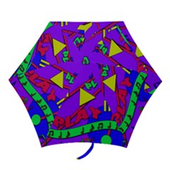 Music 2 Mini Folding Umbrellas by Valentinaart