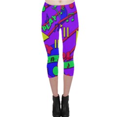 Music 2 Capri Leggings  by Valentinaart