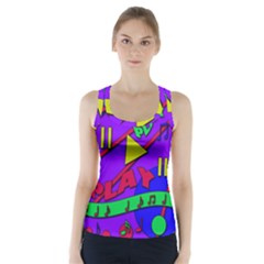 Music 2 Racer Back Sports Top