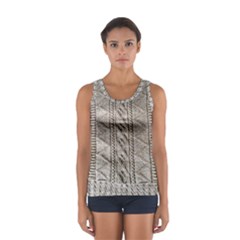 Rough Cable Knit Women s Sport Tank Top 