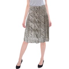 Rough Cable Knit Midi Beach Skirt by DeneWestUK