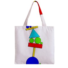 Balance  Zipper Grocery Tote Bag