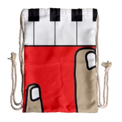 Piano  Drawstring Bag (large)