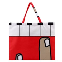 Piano  Zipper Large Tote Bag by Valentinaart