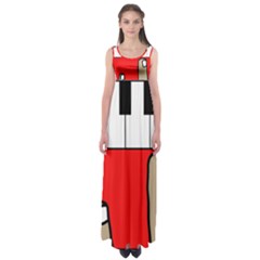 Piano  Empire Waist Maxi Dress