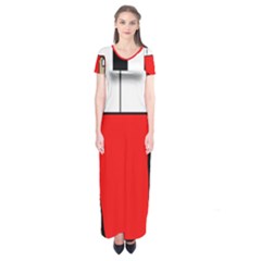 Piano  Short Sleeve Maxi Dress