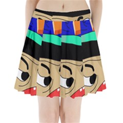 Accident  Pleated Mini Skirt