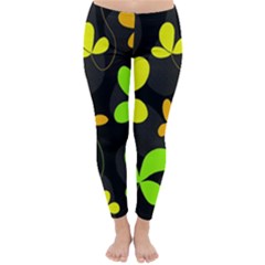 Floral Design Winter Leggings 