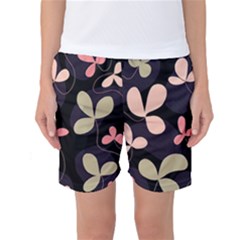 Elegant Floral Design Women s Basketball Shorts