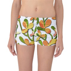 Decorative Floral Tree Reversible Boyleg Bikini Bottoms by Valentinaart