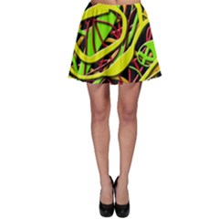 Snake Bush Skater Skirt by Valentinaart