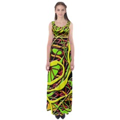 Snake Bush Empire Waist Maxi Dress by Valentinaart