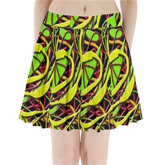 Snake Bush Pleated Mini Skirt by Valentinaart