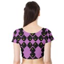 12154416191544555847lemmling Fleur De Lys 2 Svg Higtgtgtbgyhnyngtgcrgrv Short Sleeve Crop Top (Tight Fit) View2